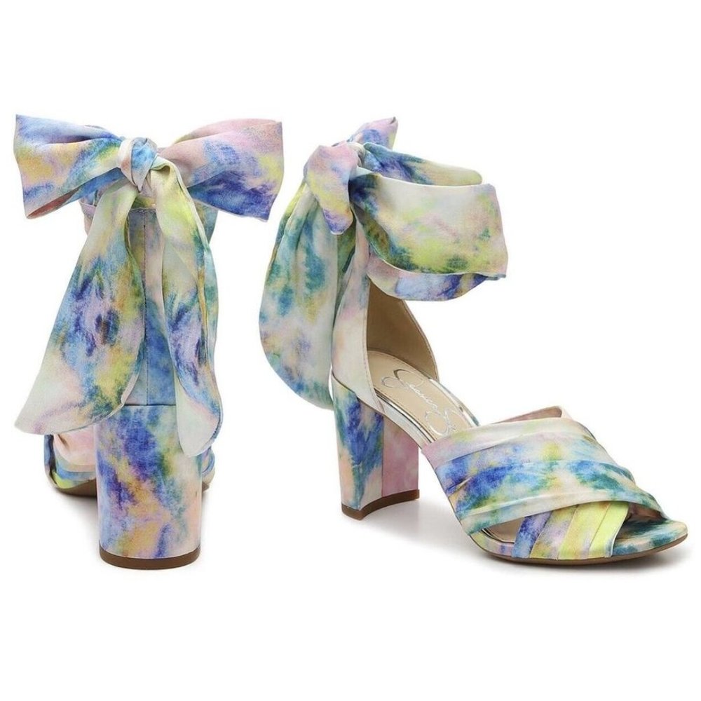 Jessica Simpson Noelene Tie Dye Pink Combo Sandal 9m